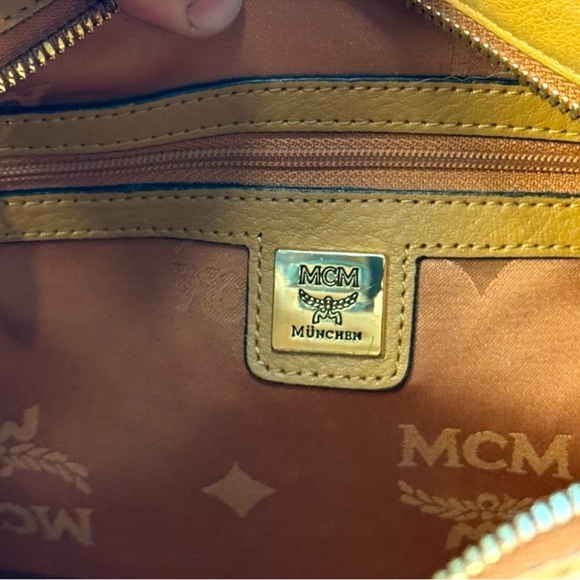 MCM Cognac Visetos Shopper Tote Bag with Strap & Dust Bag - Picture 8 of 11